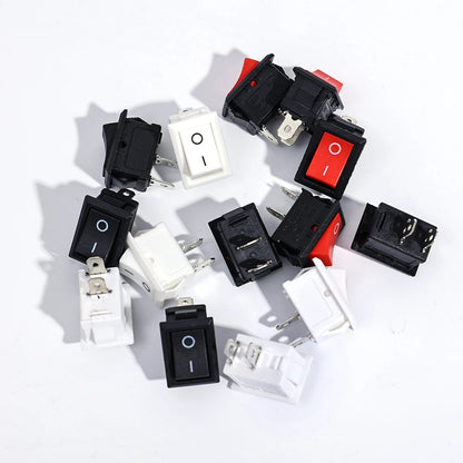 KCD11 Rocker Switch SPST 2-Pin 6A 250V – 21x15mm Snap-In ON/OFF