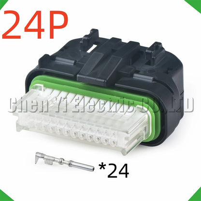 24 Pin ECU Headlight Connector 12129225 for GMC Cadillac Wire Harness Plug