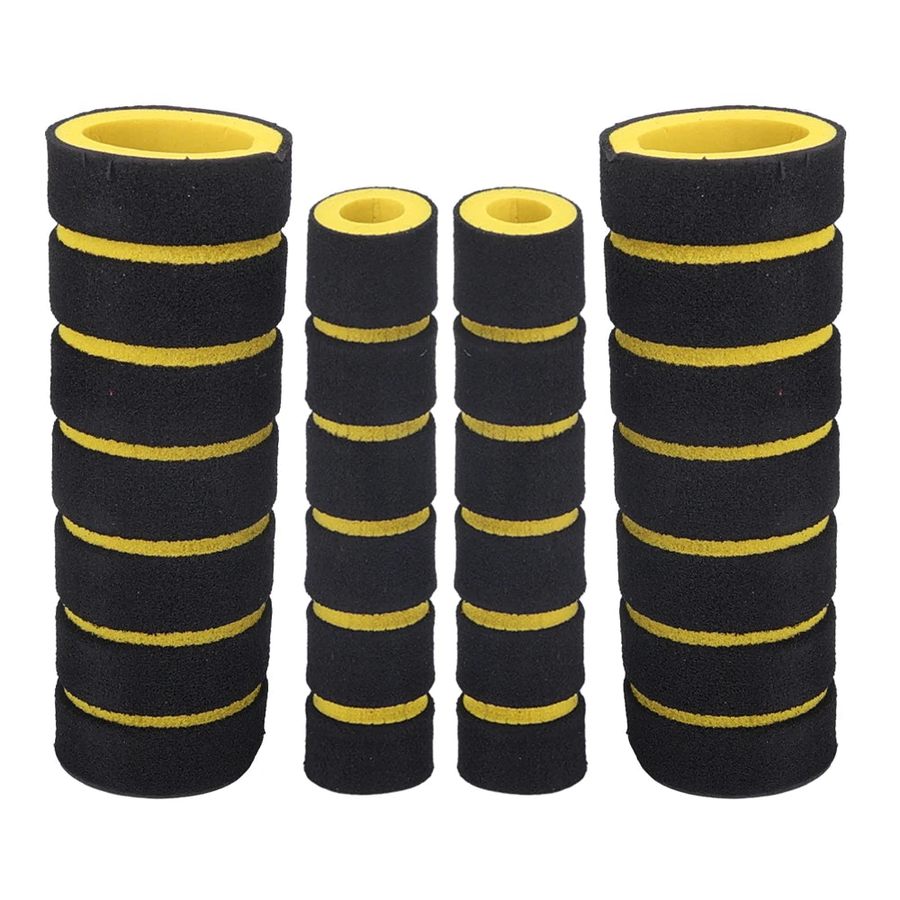 4pcs Universal Grip Comfort Sponge Foam Handlebar Cover – Non-Slip Soft Handlebar Grip for Motorcycle, Dirt Bike & E-Bike