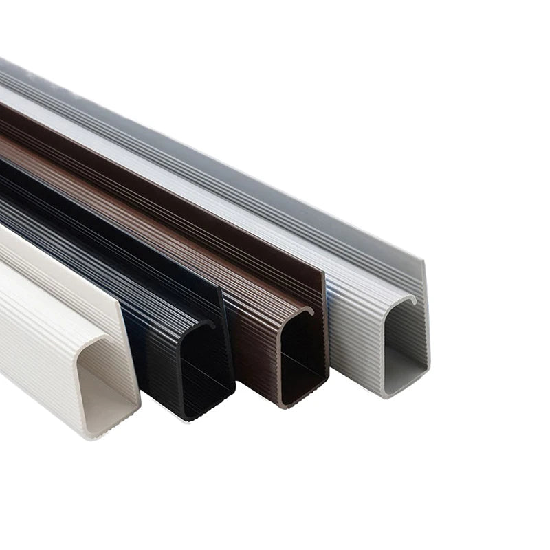 New 40cm/15.75inch Under Desk Cable Management Tray PVC Power Wire Hider Strip Cord Holder Wire Organizer Cable Raceway