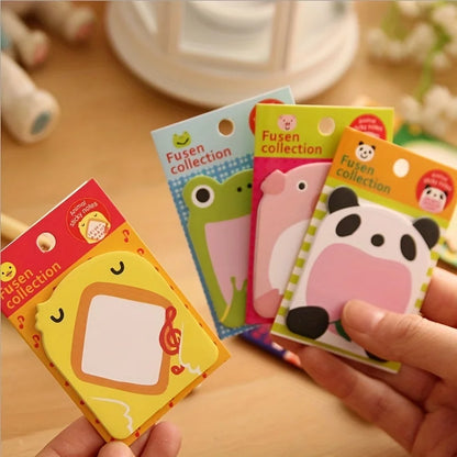 8Pcs/set Creative Stationery DIY Cute Animal Series Paper Memo Pad / Sticker Post Sticky Notes Notepad School Office Supplies