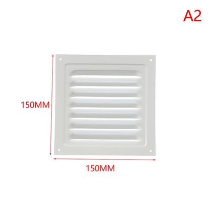 100-250mm Aluminum Alloy Air Vent Grille Square Vent Cover Exhaust Net