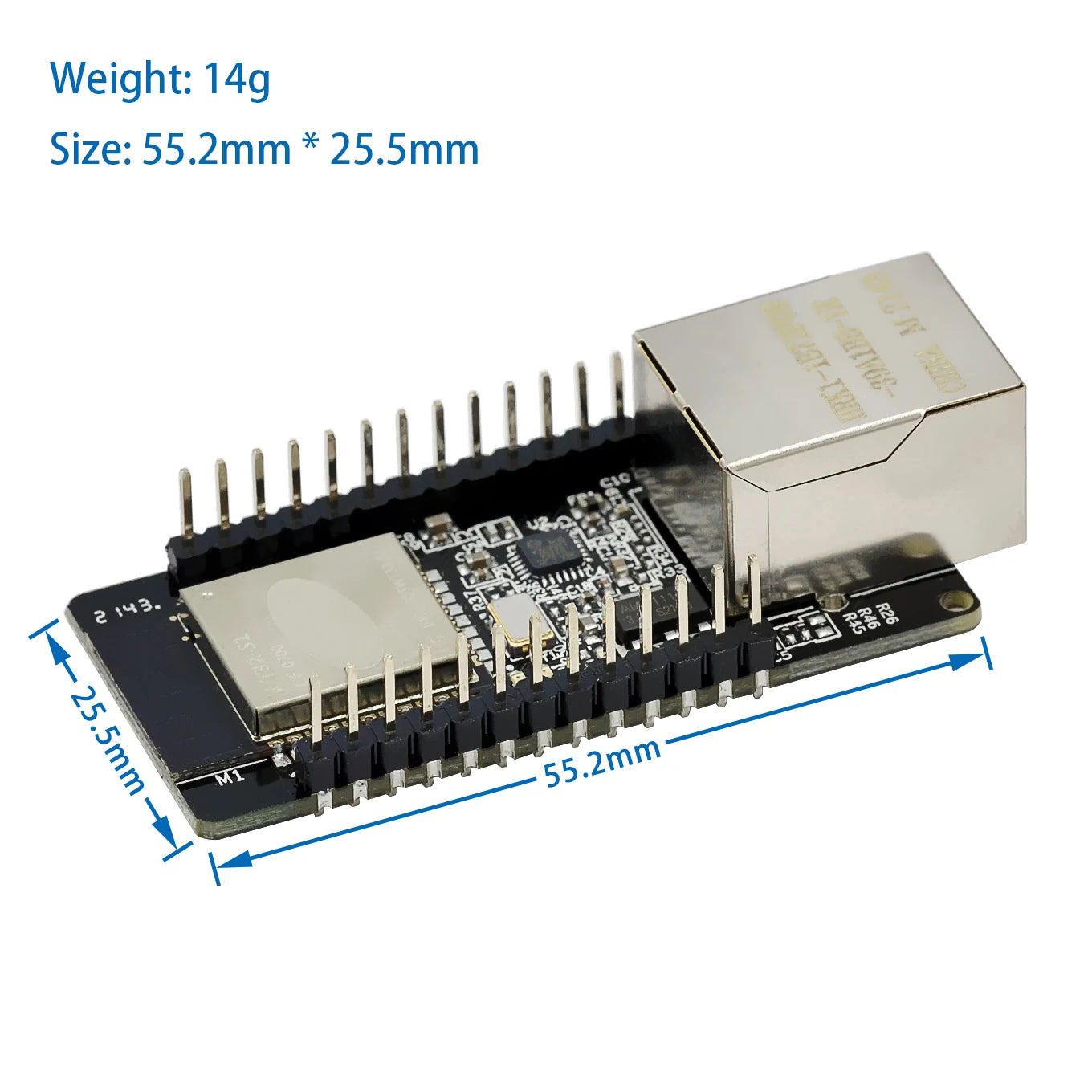 WT32-ETH01 ESP32 Embedded Ethernet & WiFi Bluetooth Combo Module Board