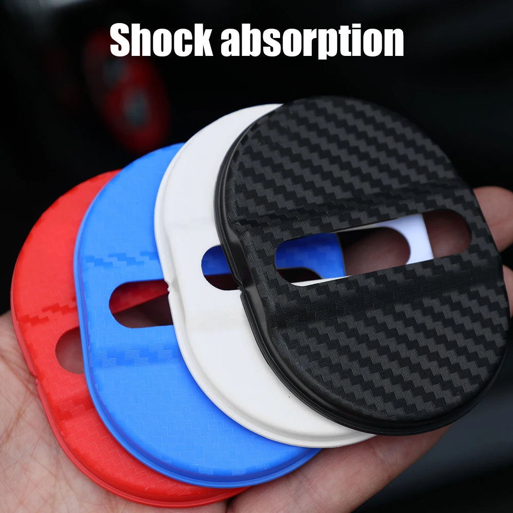Universal Car Door Shockproof Cushion – 4PCS Mute Shock Absorber Protective Cover for Door Latch Anti-Collision Accessories