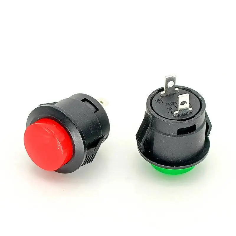 New 5/10Pcs Momentary Push Button Switch R13-507 16mm Round Switch 2Pins ON-OFF Self-res Panel Mounting