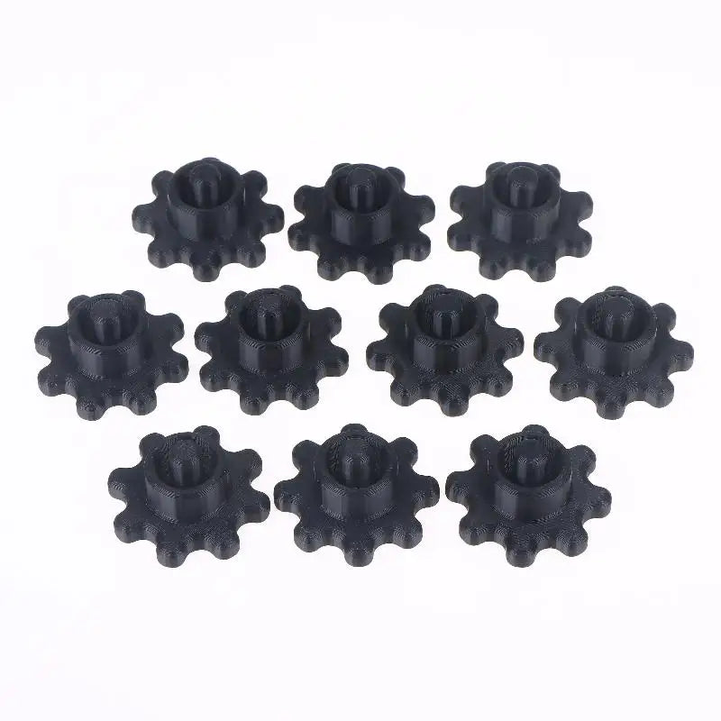 New 10PCS Orange Glass Glue Caps - Durable Plastic Sealing Caps For Standard Glue Bottles, Portable Decoration Tools