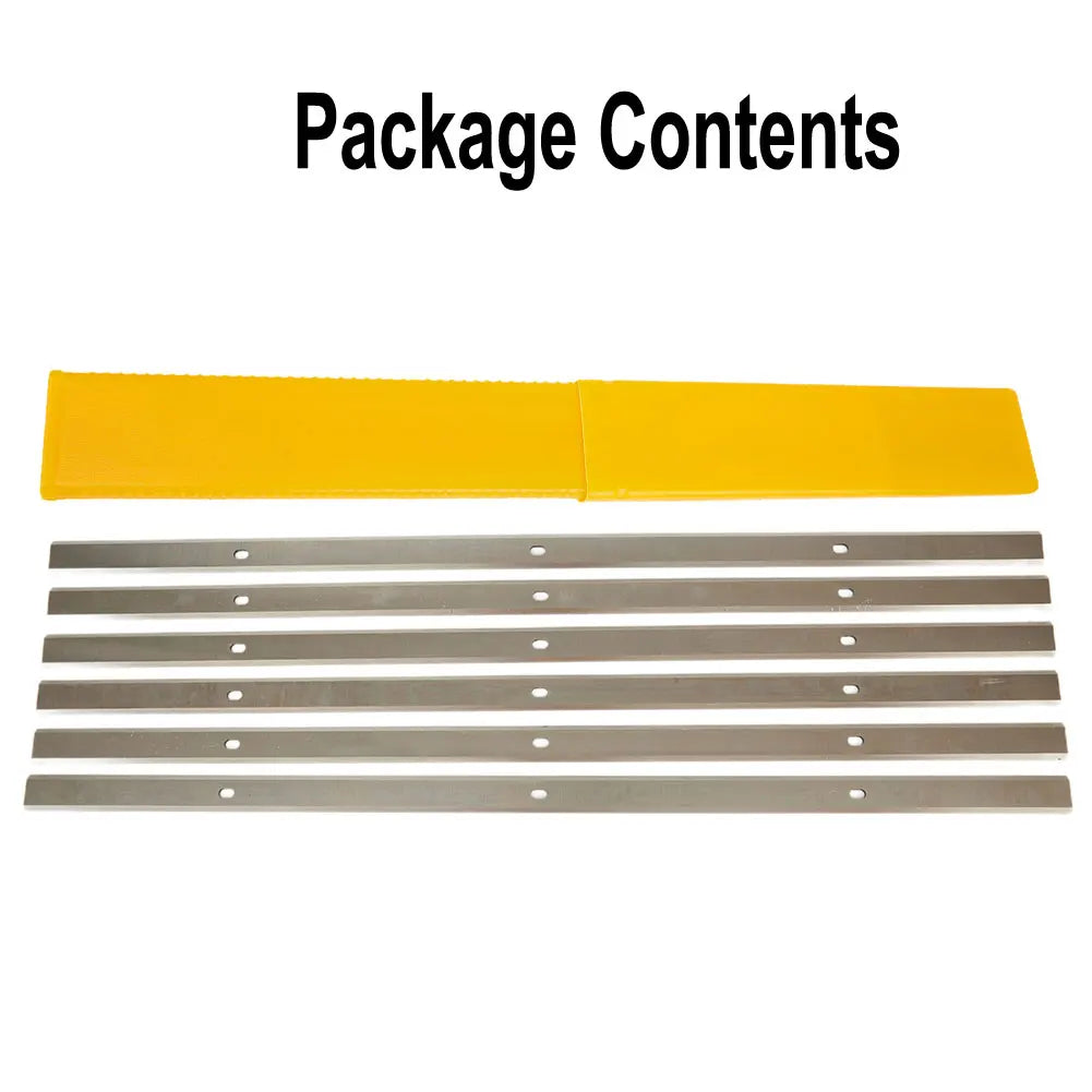 Woodworking Planer Blades 13 Inch 13\\\\\\\"-1/2\\\\\\\" Accessories Parts 13\\\"-1/2\\\" 6pcs High Speed Steel Double Edge