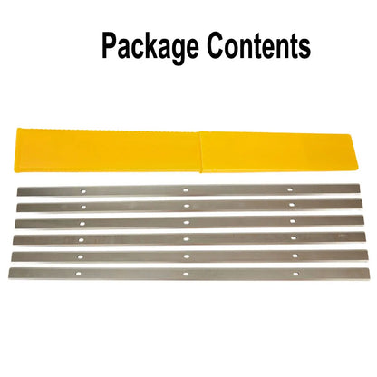 Woodworking Planer Blades 13 Inch 13\\\\\\\"-1/2\\\\\\\" Accessories Parts 13\\\"-1/2\\\" 6pcs High Speed Steel Double Edge