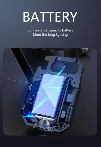 Rechargeable LED Pocket Flashlight Folding Bracket Keychain Light