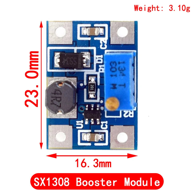 5PCS MT3608 DC-DC Step Up Converter Booster Power Supply Module Boost Step-up Board MAX output 28V 2A