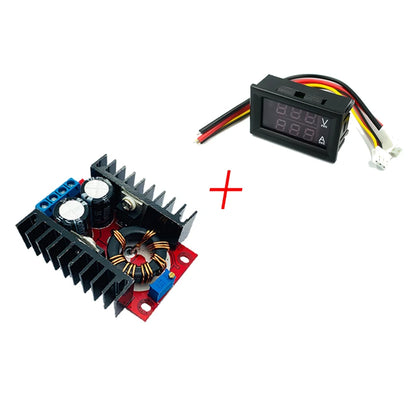 DC-DC Adjustable Boost & Buck Converter 0-100V 10A with Dual Digital Voltmeter and Ammeter