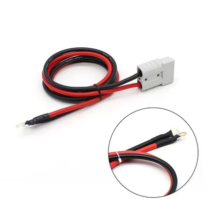 1pcs 50A 600V Battery Connection Plug Set 10AWG Wire Gauge 50cm Length Charger Adapter For Electric Vehicles Forklifts Caravans