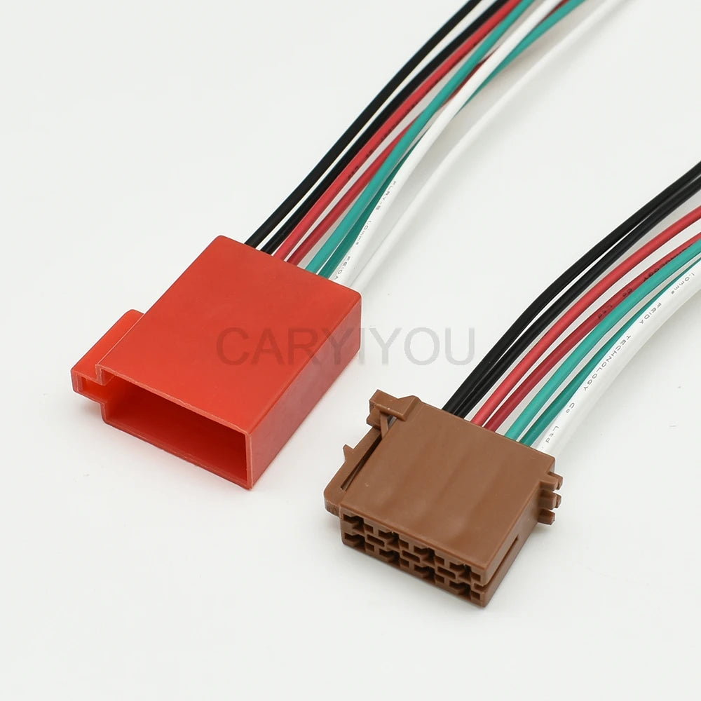 8-Pin TE Tyco ISO Radio Connector DJ7082-3.5 Male Female | Toyota Lexus 962189-1 / 962191-1 | CE PA66