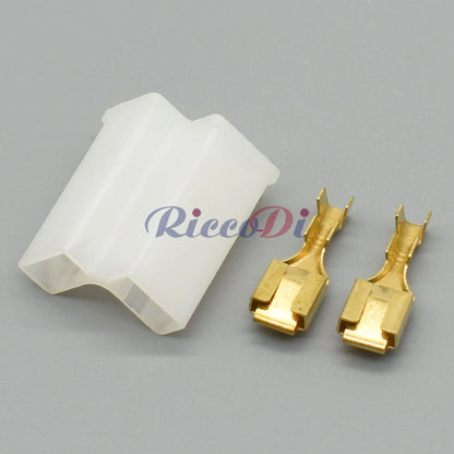 2 Pin 6.3mm Waterproof Female Connector DJJ7021F-6.3-21 PA66 with Terminal Seal Automotive
