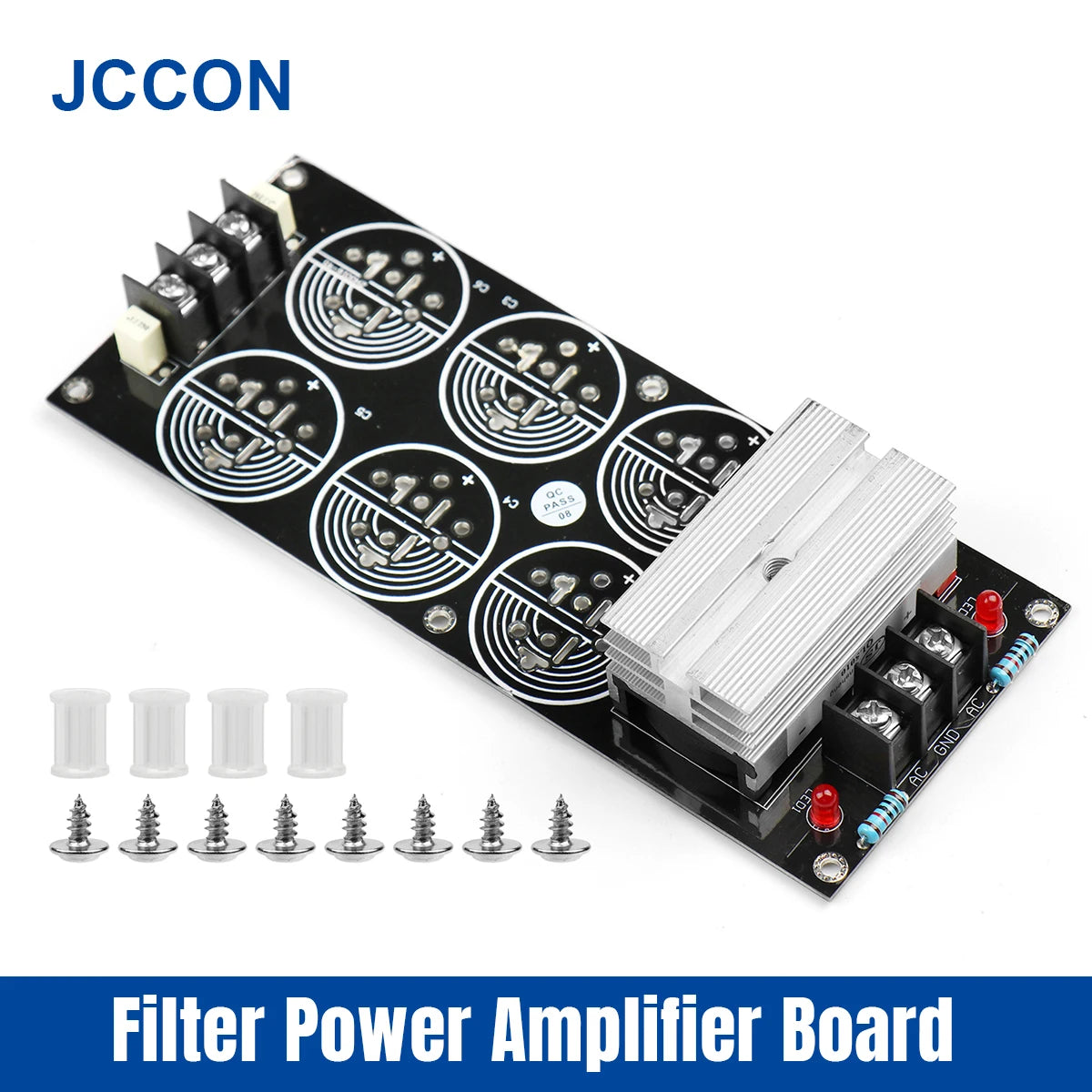 Schottky Rectifier Power Supply Board with 6 Capacitors 120A for DIY Speaker Amplifier