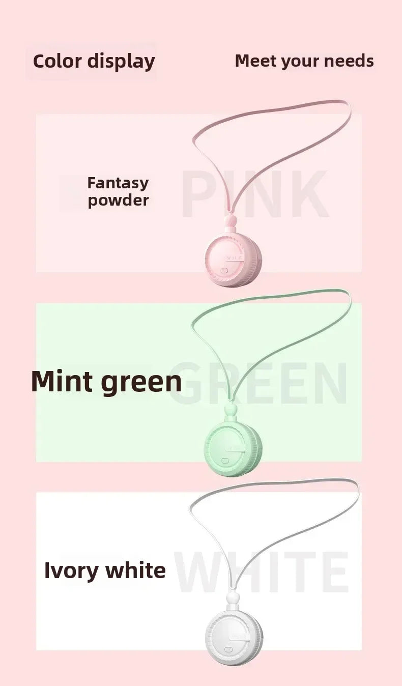 Clip-on Mini Waist Fan 3-Speed USB-C Rechargeable Portable Fan