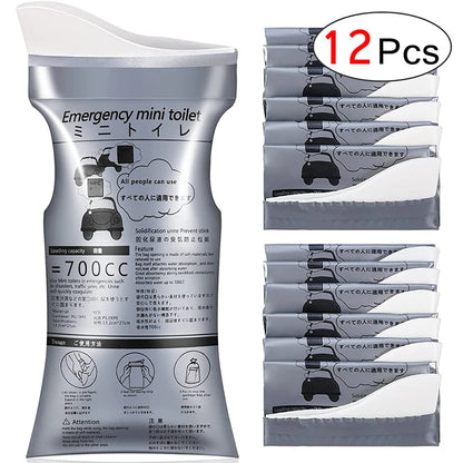 12/20 Pack Outdoor Emergency Portable Urine Bag Vomit Bag, Unisex Pee Bag Travel Mini Mobile Toilet for Women Men Baby 4/8 Pack