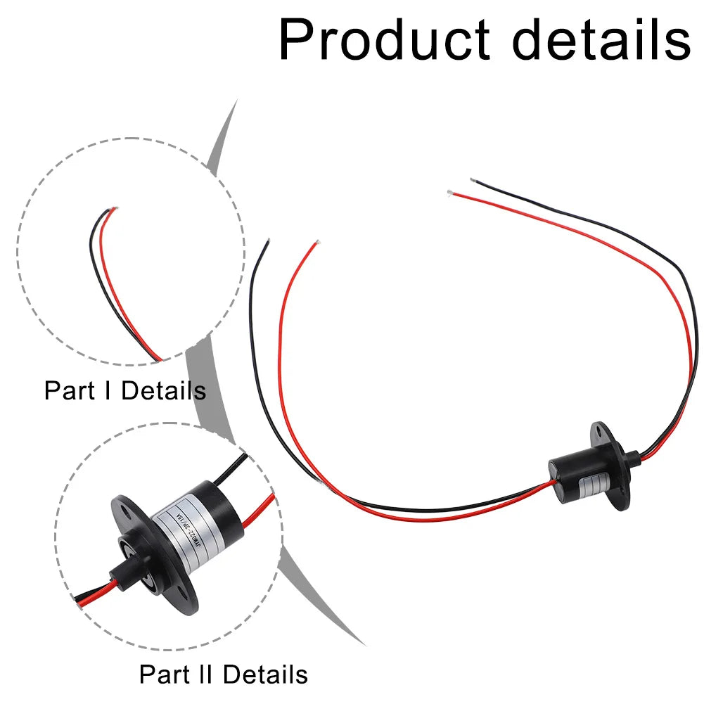 Suitable For PTZ All Kinds Of Machinery And Equipment Conductive Slip Ring Slip Ring Electrical Slip Ring 10 Million Revolutions