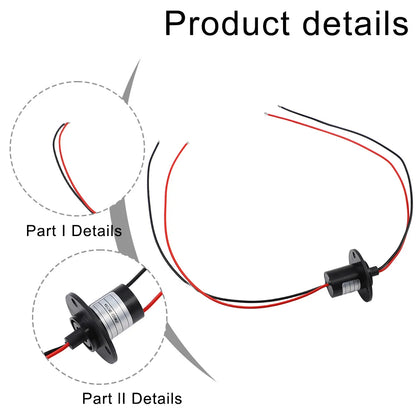 Suitable For PTZ All Kinds Of Machinery And Equipment Conductive Slip Ring Slip Ring Electrical Slip Ring 10 Million Revolutions