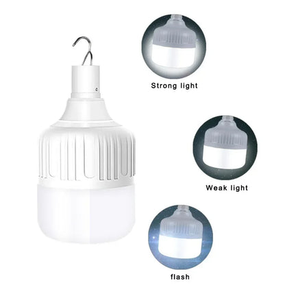 Usb Rechargeable Led Bulb Outdoor Portable Camping Picnics Light Bulb Emergency Lighting Flashlight Lights Hanging Tent Lantern