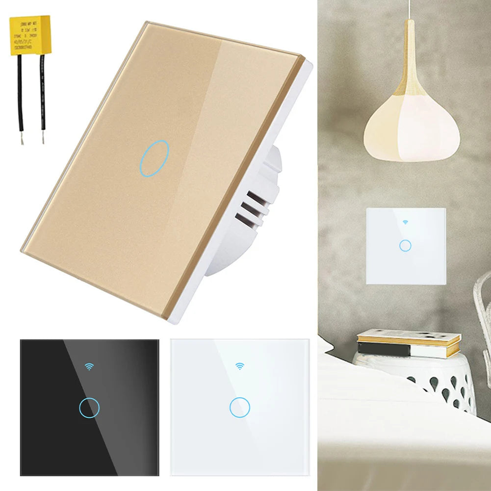 86*86*35mm Touch Control Switch Capacitor For No-Neutral Easy Installation Energy-saving Timer For Lighting Control