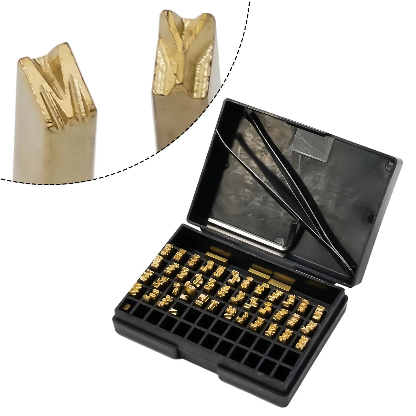 120pcs 2*3*15mm Hot Stamp Pper Letters Thermal Ribbon Printing Font Ding Machine Word Grain For Manual Semi-automatic Ding Machi