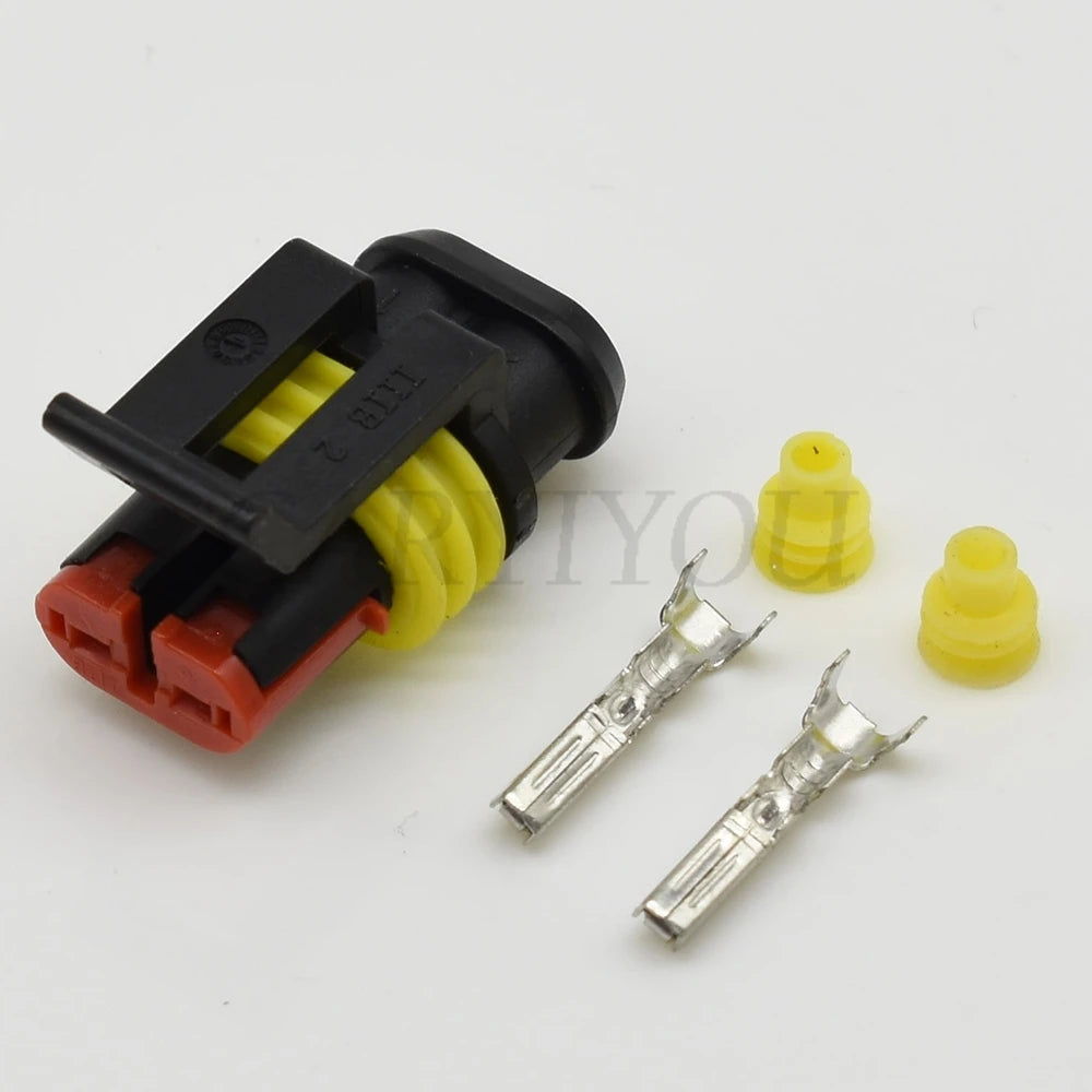 2 Pin 1.5mm Waterproof Connector 282080-1 282104-1 DJ7021-1.5-11/21 PA66 Male Female Seal