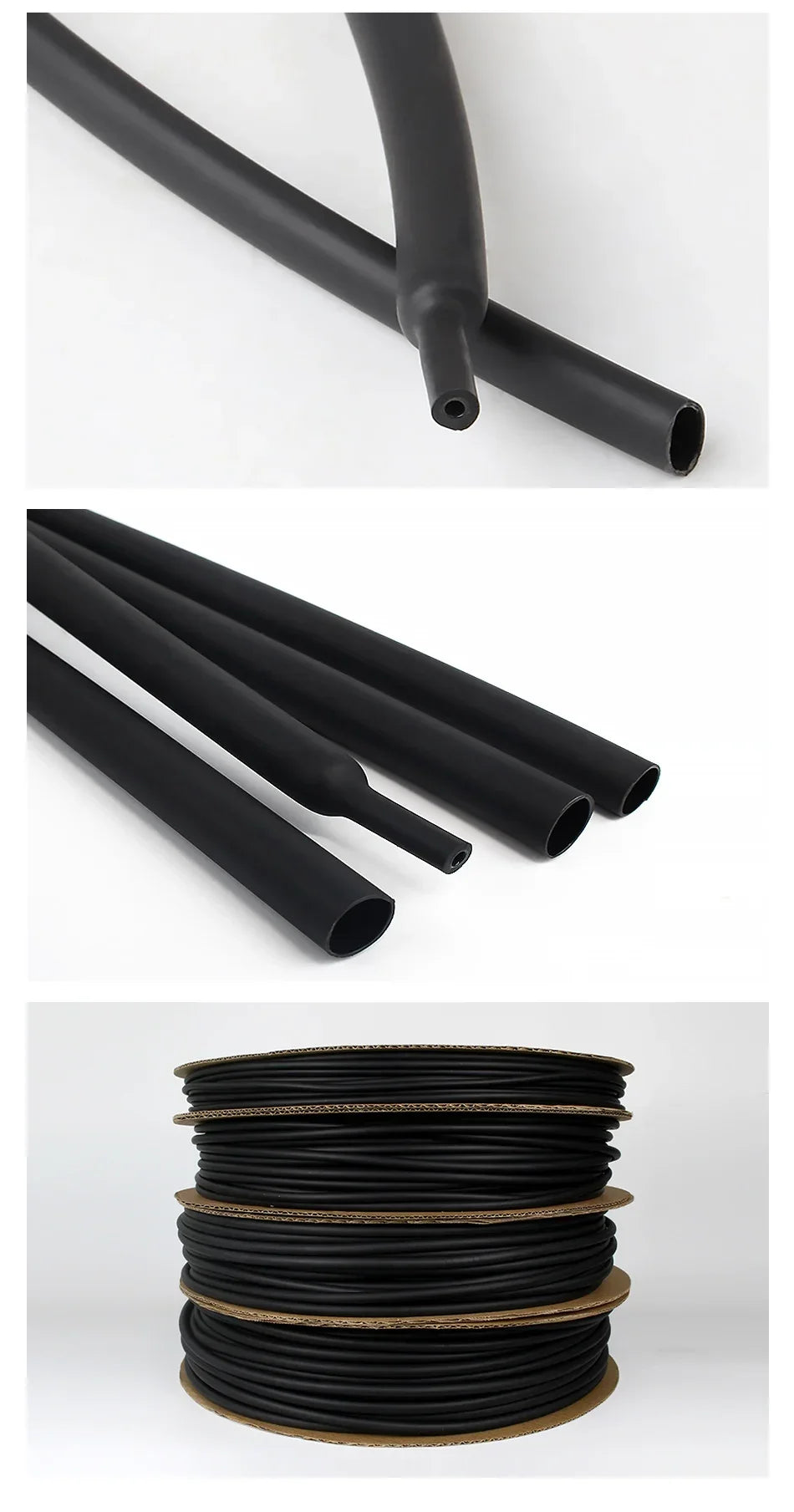 5 Meter 4:1 Dual Wall Heat Shrink Tube with Glue Heat Shrinkable Tubing 4-32mm