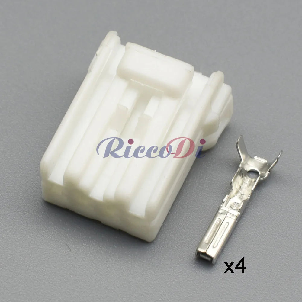 4 Pin Waterproof Connector 174929-1 174922-1 DJ7044Y-1.8 PA66 Black White Male Female