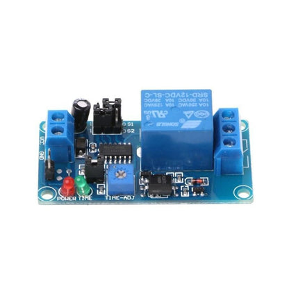 Normally Open 12V Time Delay Relay Module with Adjustable Timing for Turn On/Turn Off Switch Suitable for 250V AC Load