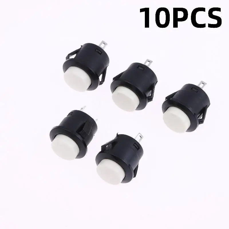 New 5/10Pcs Momentary Push Button Switch R13-507 16mm Round Switch 2Pins ON-OFF Self-res Panel Mounting