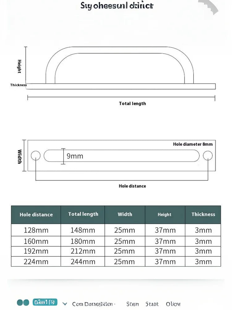 New Aluminium Alloy Punch-Free Furniture Cabinet Handle Sliding Door Pull and Flush Hardware Set for Wood Door Drawer