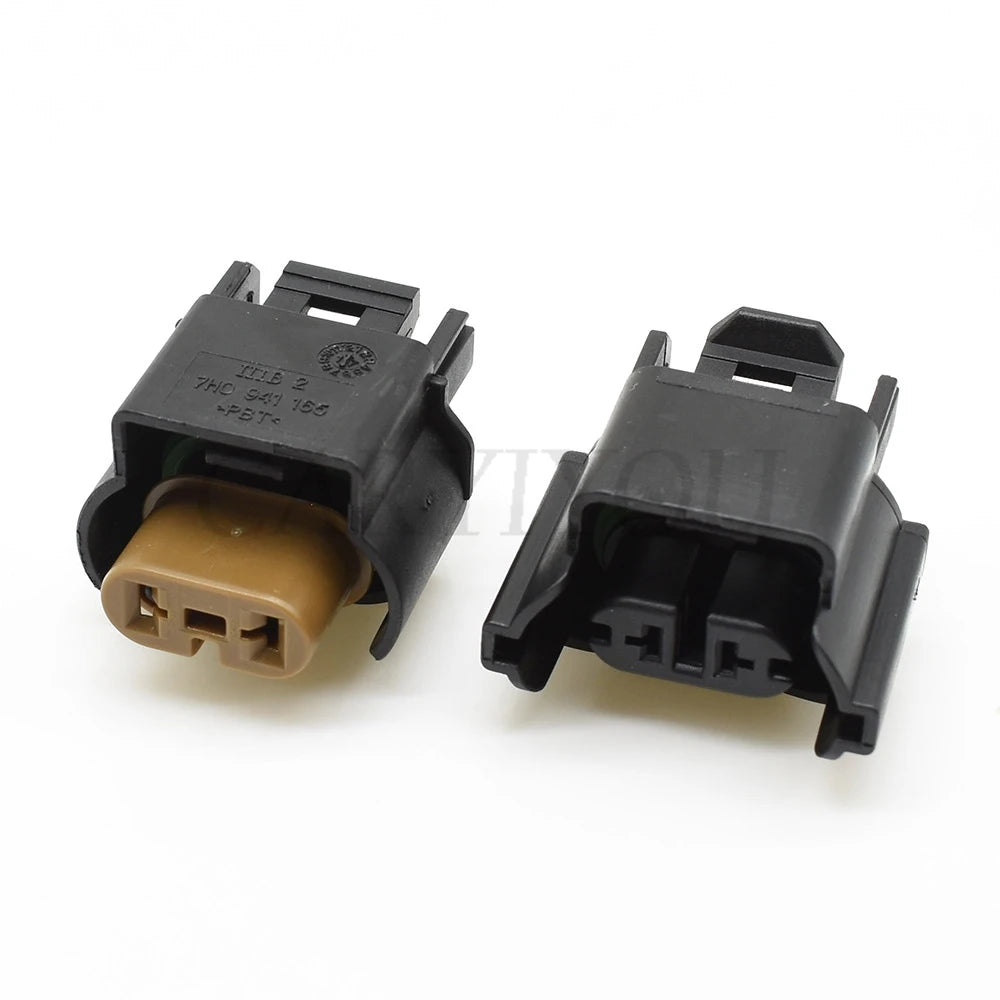 DJ7029WA/WB-2.8-21 2-Pin Waterproof Fog Light Connector for VW Audi Passat OEM 3D0 941 165A