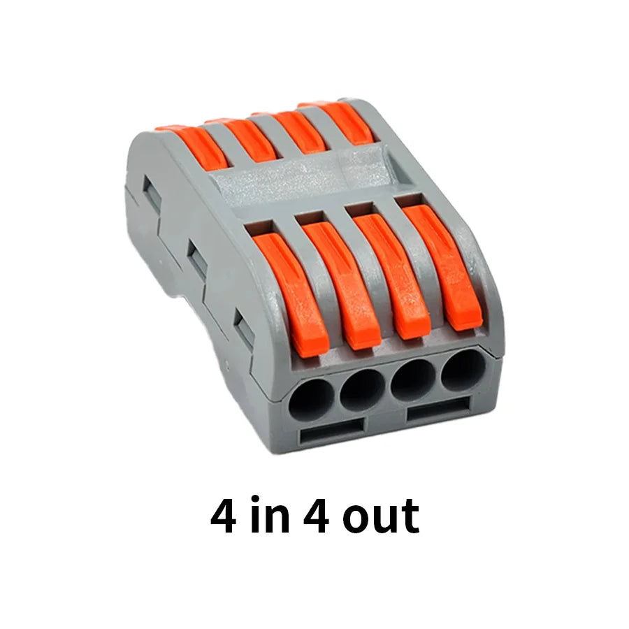 Quick Push-In Wire Connectors ¨C Spring Splicing Cable Junction Box for Electrical Wiring
