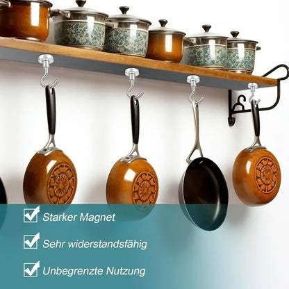 50/1PCS Strong Magnetic Hook Multi-Purpose Storage Hooks Home Kitchen Bar Storage Hooks Key Storage Hooks Home Bathroom Hangers