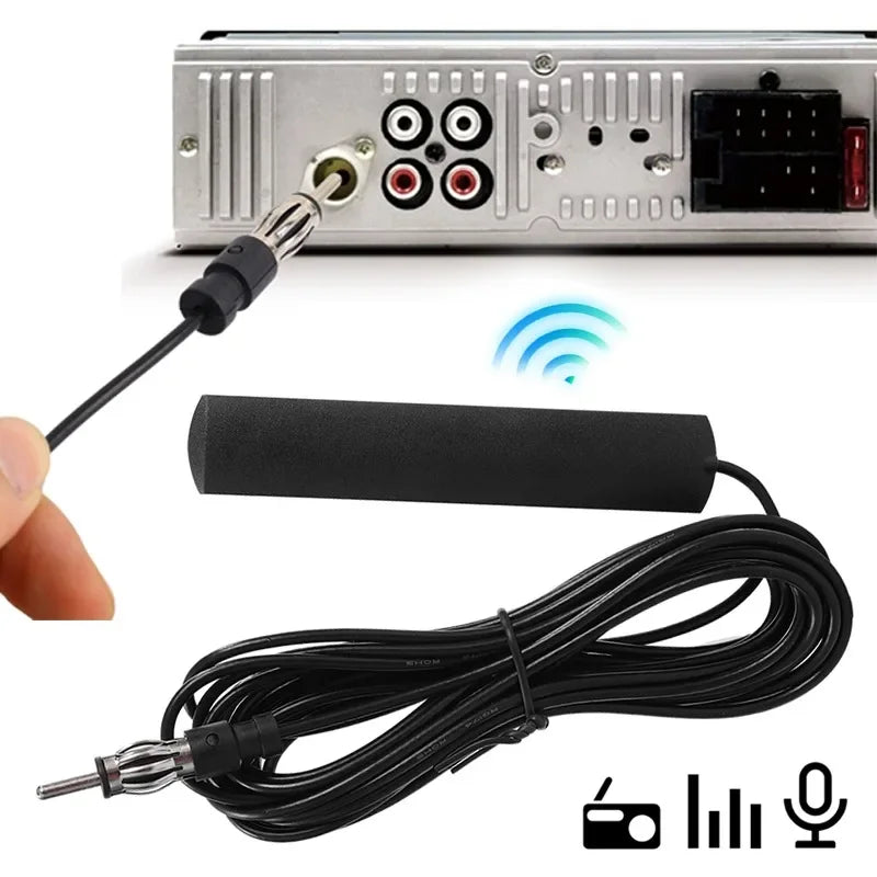 Universal Car FM Antenna Signal Amplifier 3M/5M Signal Boost Device