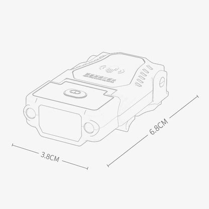 Mini Sensor LED Headlamp Adjustable Angle Hat Cap Clip Lights Waterproof USB Rechargeable Lamp Outdoor Camping Fishing Headlight