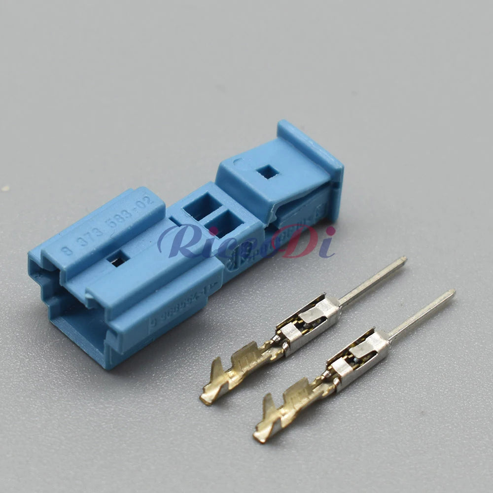 2 Pin Automotive Door Light Socket Audio Tweeter Connector Plug Compatible with B-14525-1 9-968554-1 9-968554-1A 8-1452577-1A