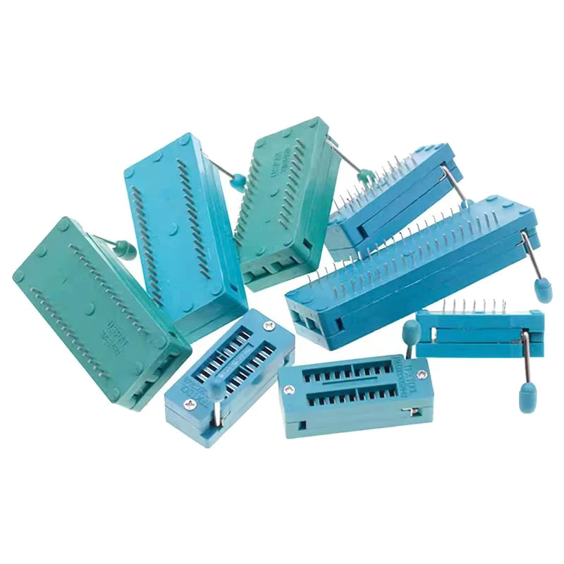 2.54mm DIP ZIF IC Socket Test Solder Type Universal IC Locking Socket