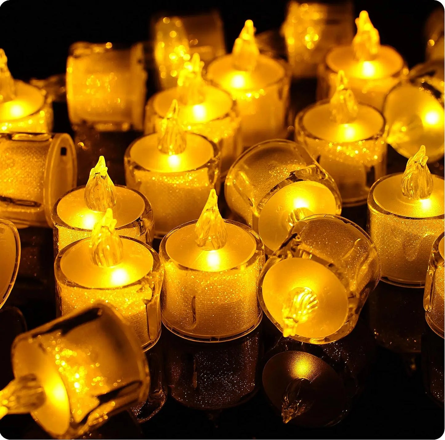 Heart-Shaped LED Flameless Candle Battery Tealight for Home Decor