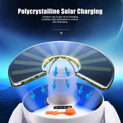 Portable LED Solar Camping Light Bulb Rechargeable Flashlight Waterproof Night Lamp Camping Supplies 5 Mode Adjustable with Hook