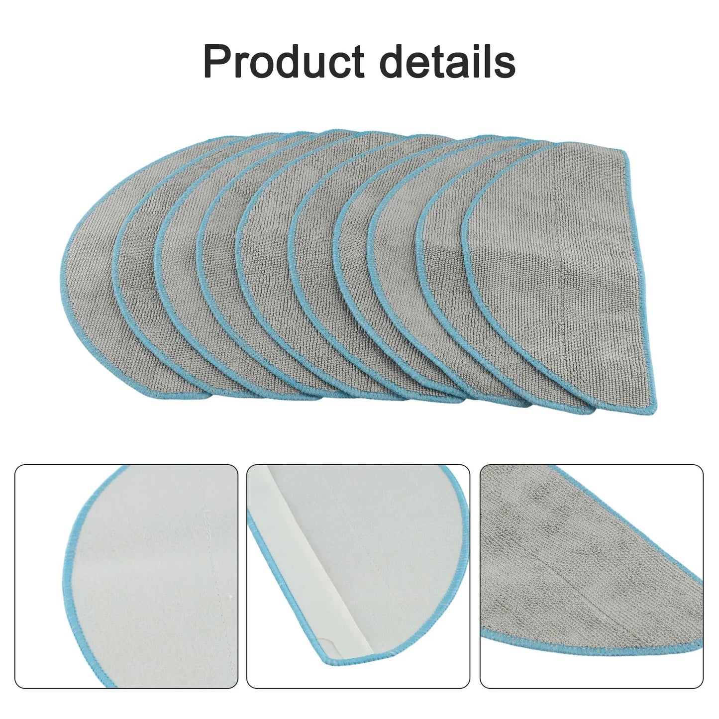 Reusable Mop Cloth Robot Vacuum Accessory High-quality Microfiber Long-lasting Material Cost-effective For Essential