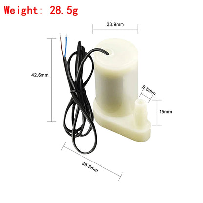 DC 3V–6V Mini Submersible Water Pump Horizontal and Vertical Small Fountain Pump