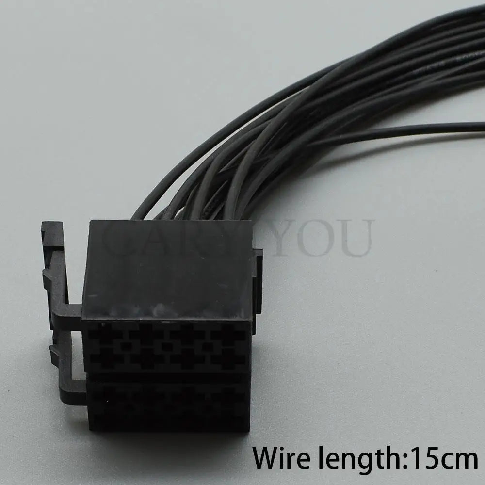 16 Pin 3.5mm ISO Auto Audio Connector DJ7162A-3.5-11 DJ7162A-3.5-21 PA66 Male Female