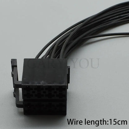 16 Pin 3.5mm ISO Auto Audio Connector DJ7162A-3.5-11 DJ7162A-3.5-21 PA66 Male Female