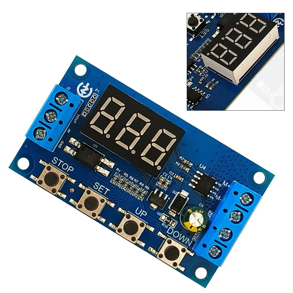 50W Motor Controller Versatile DC Motor Controller With Speed Control Timer & Memory Function For Small Fans Toy Car Models