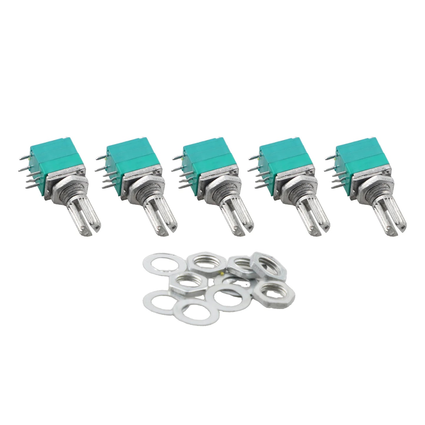 Audio Equipment 60*60*60 Mm Sealing Potentiometer Knurled Shaft Potentiometer Control Device Plastic Shell Single Linear Use