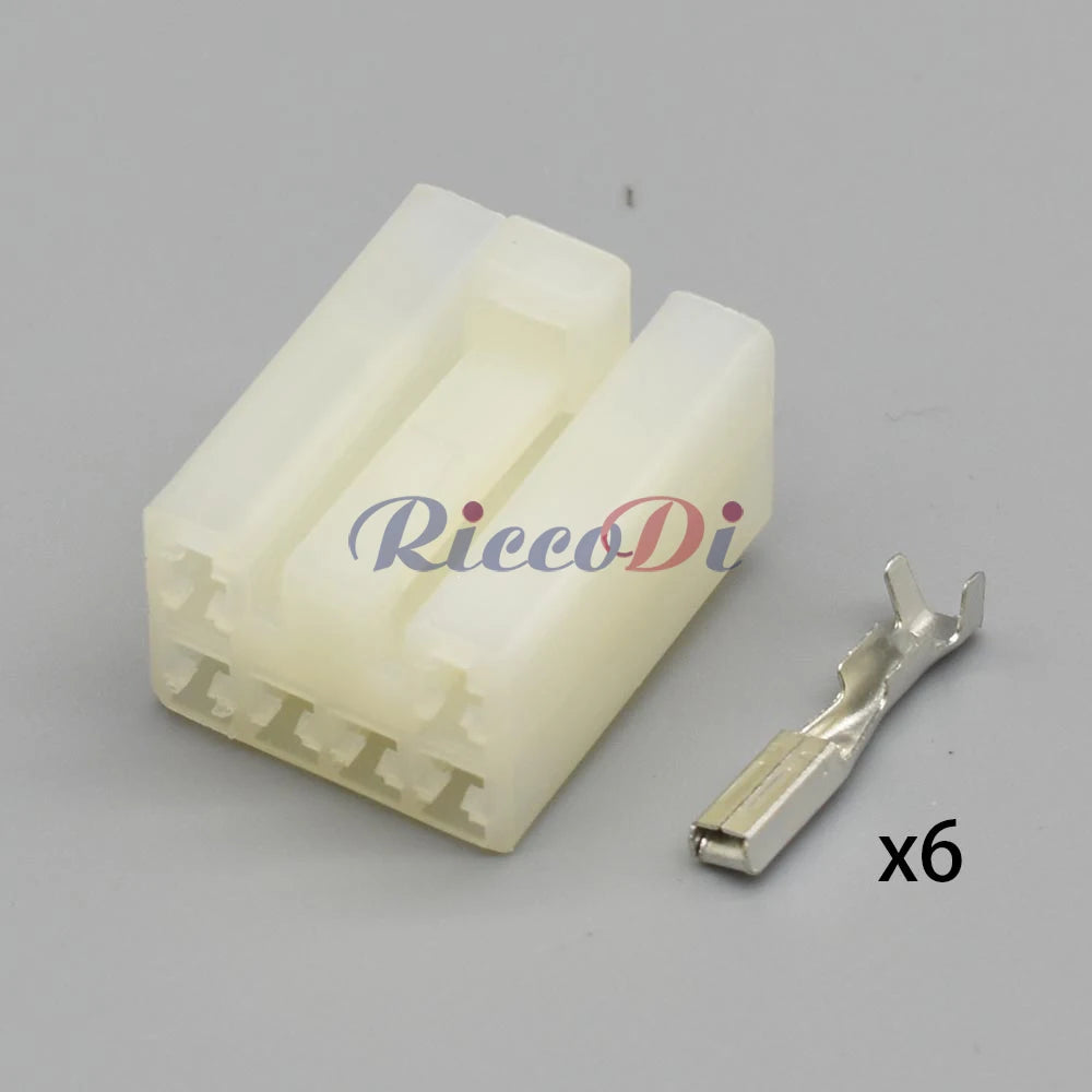 Toyota 6-Pin 2.3mm Audio Connector MG620153 / MG610152 — Head Unit & Combination Switch Wiring Plug