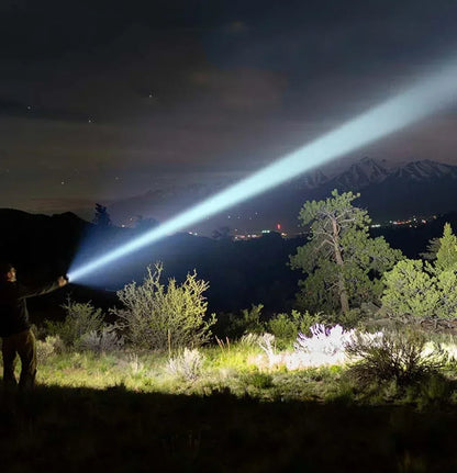 Outdoor Mini Flashlight 9 LED Strong Light Lantern Long Range Rechargeable Pocket Lamp Portable Camping Hiking Magnetic Light