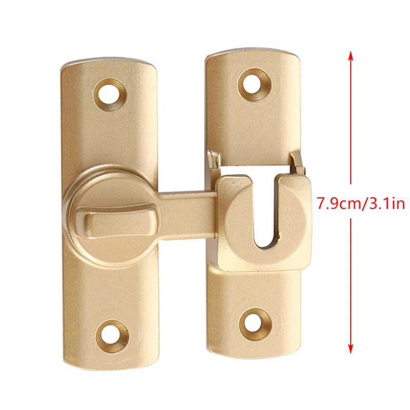 New Punch-free Hasp Latch Door Lock Black Cabinet Locks Kids Safety Lock  Sliding Door Anti-pried Hook Lock Hardware